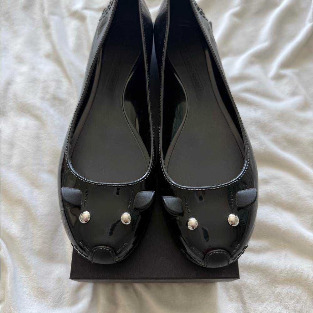 Black Cat Face Ballet Flats